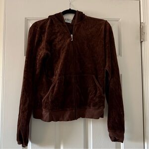 Juicy Couture velvet brown sweatshirt - size x-large
